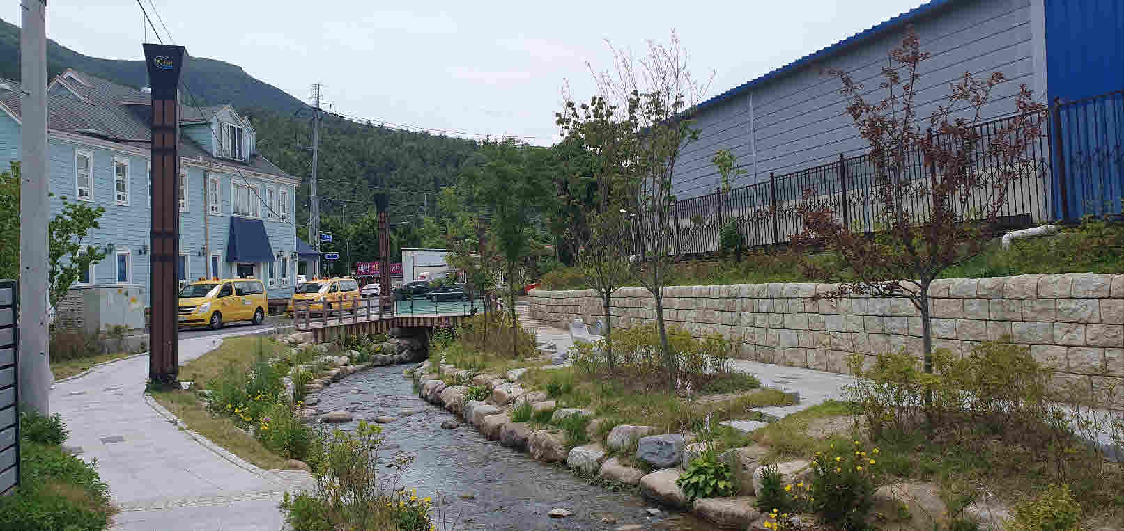 황지복원천 끝부분