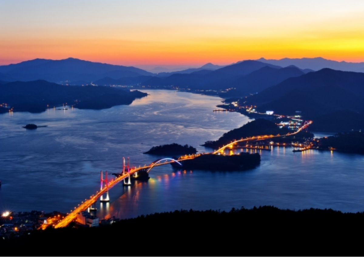 삼천포대교 야경