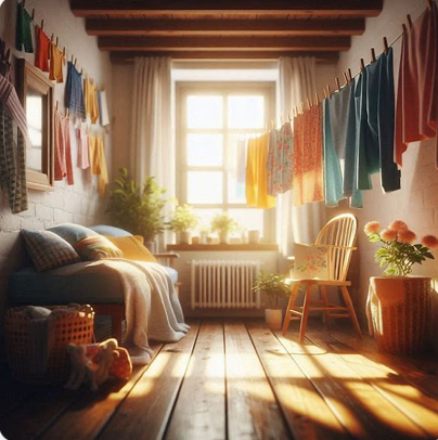 비오는 날 빨래 쉰 냄새 제거 방법 습한 날 장마철 꿉꿉한냄새