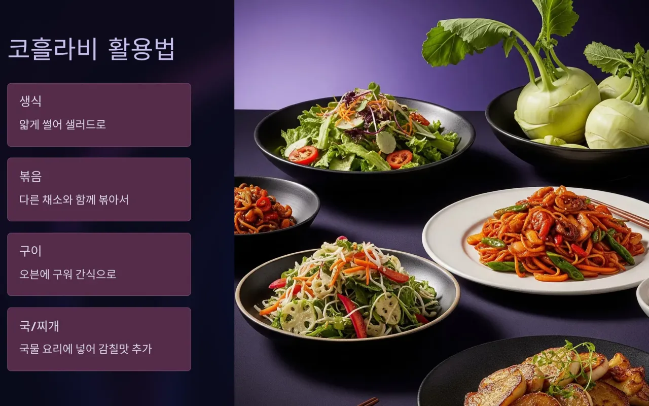 코흘라비의 조리법과 활용도