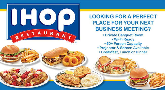 아이홉 홍보물. 비즈니스 미팅을 하기에 좋다는 점을 어필하고 있다.