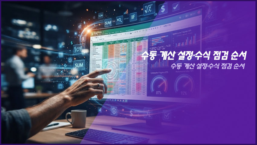 구글 스프레드시트 느릴 때 해결 방법|수동 계산 설정·수식 점검 순서