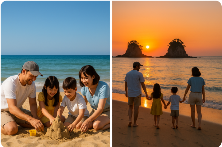 아이와 함께 가는 충남 태안 안면도 꽂지 해변 여행