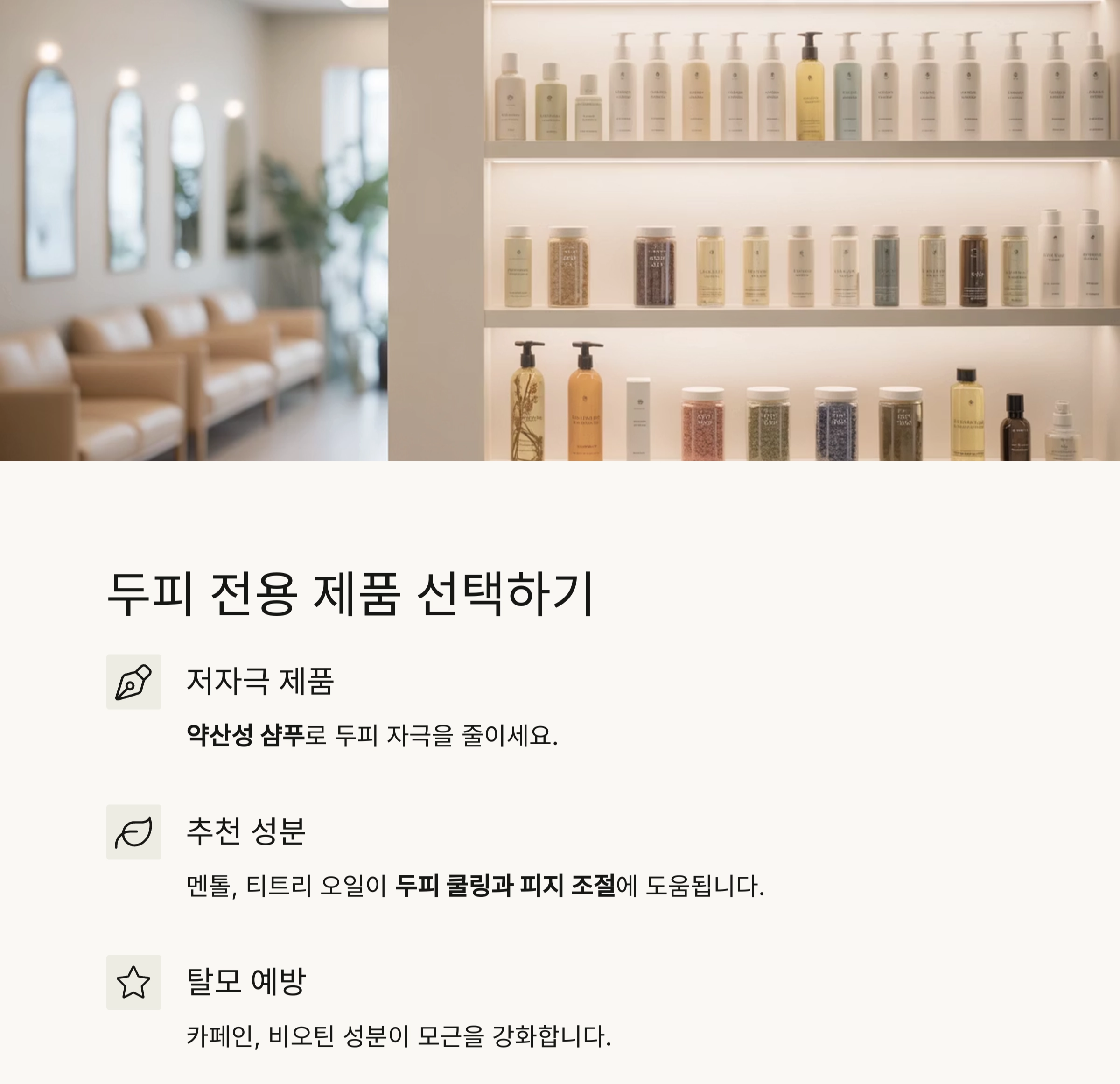 중년의 두피 건강, 탈모 예방을 위한 똑똑한 헤어 케어 전략