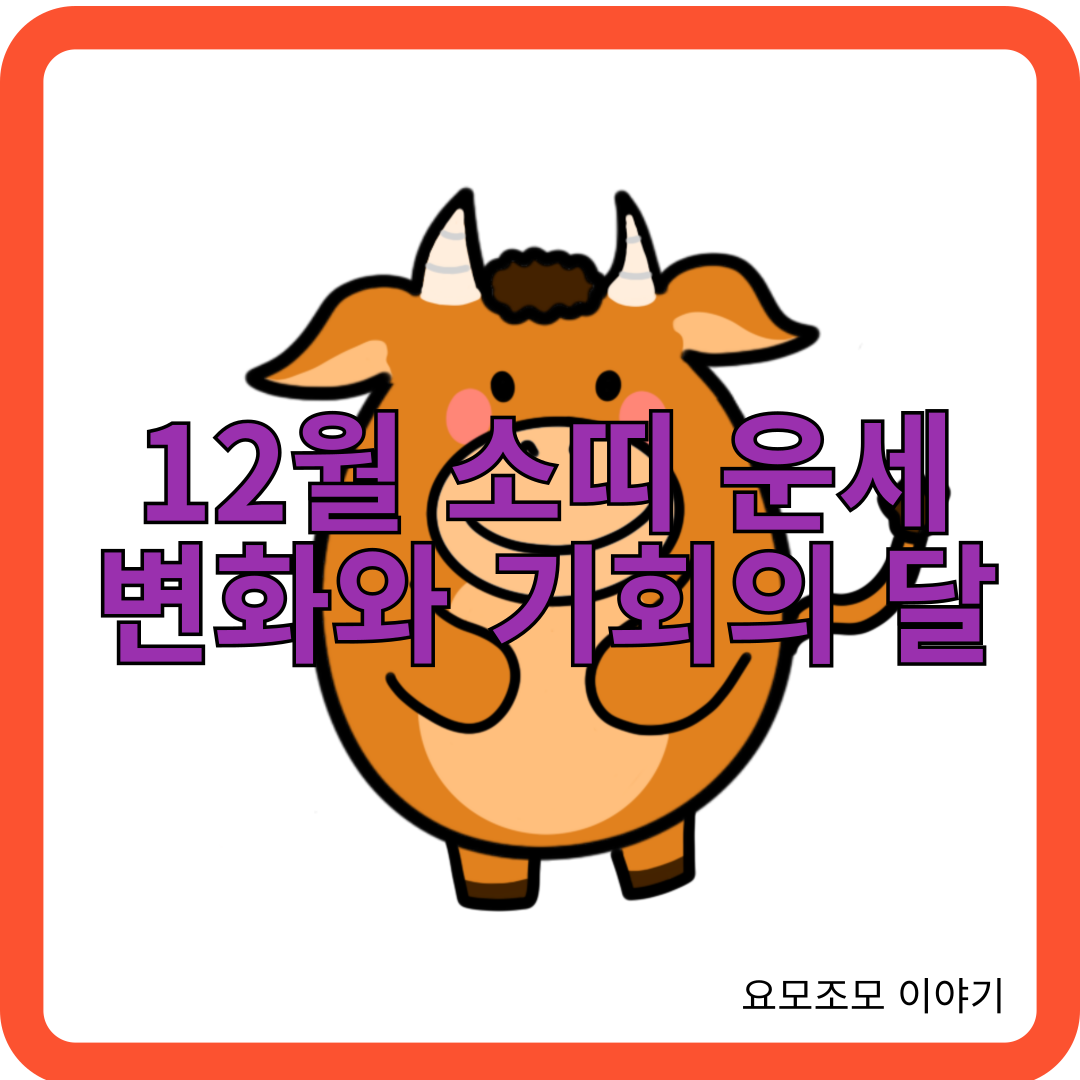 12월-소띠-운세