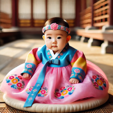 한복 입은 애기 관련 사진