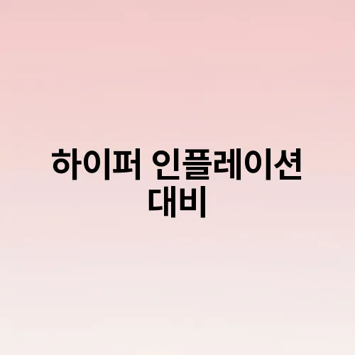 하이퍼 인플레이션 대비