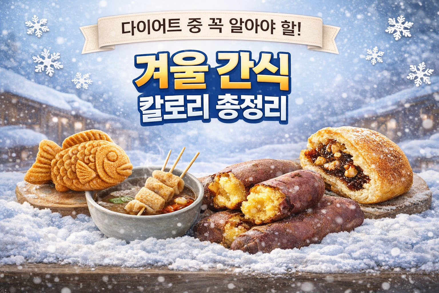 겨울 간식 칼로리 총정리 썸네일