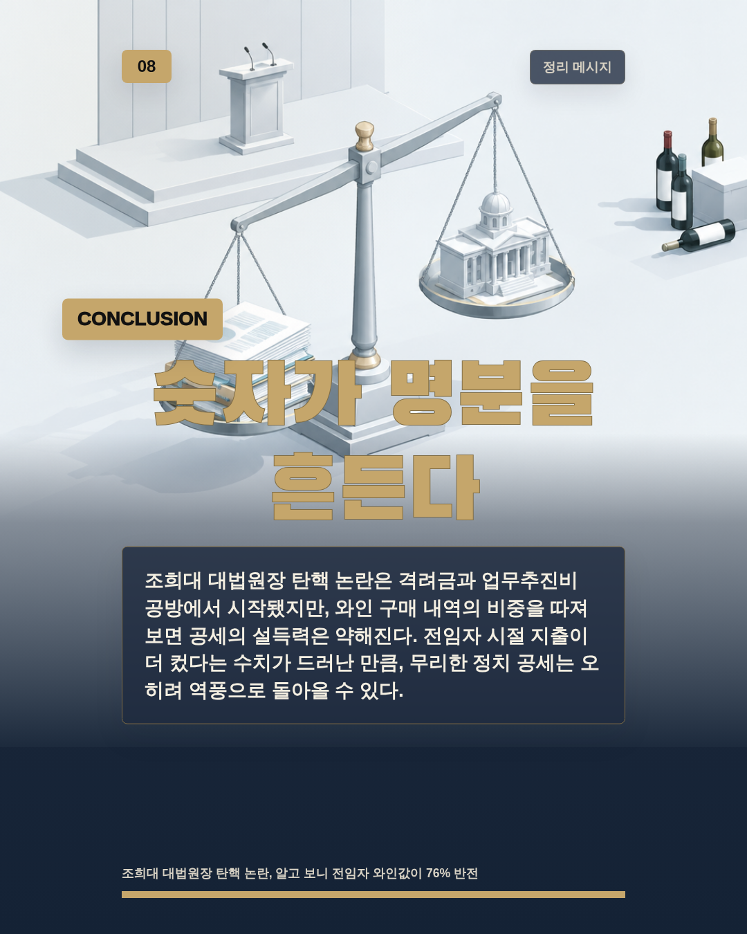 숫자가 명분을 흔든다
