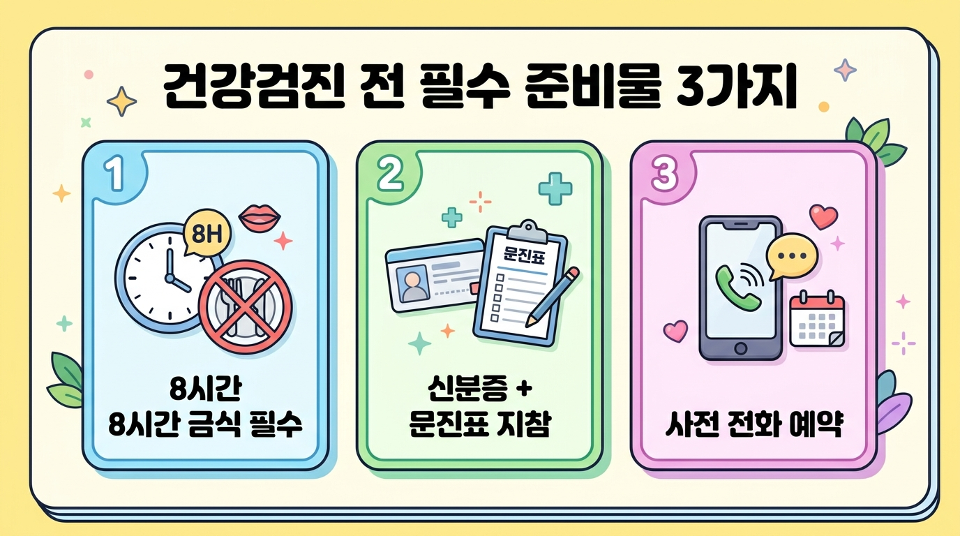 건강검진 전 필수 준비물 3가지