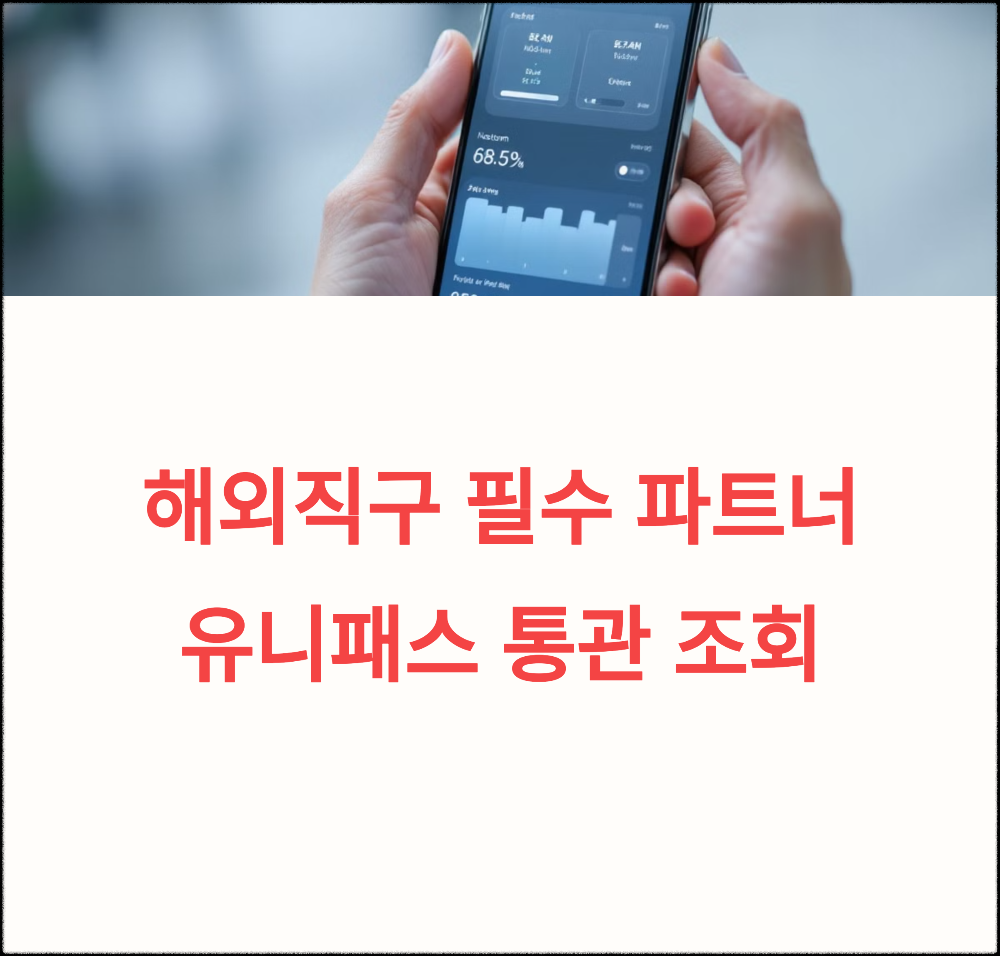 유니패스 통관조회