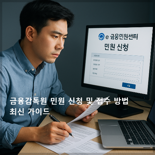 금융감독원 민원 신청 및 접수 방법 최신 가이드