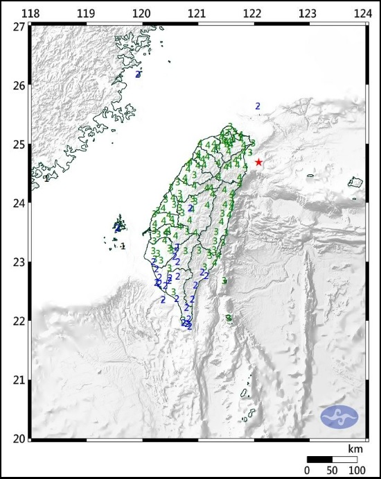 대만 지진 규모 7.0 발생