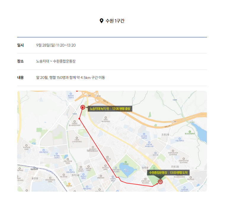 정조대왕능행차수원구간