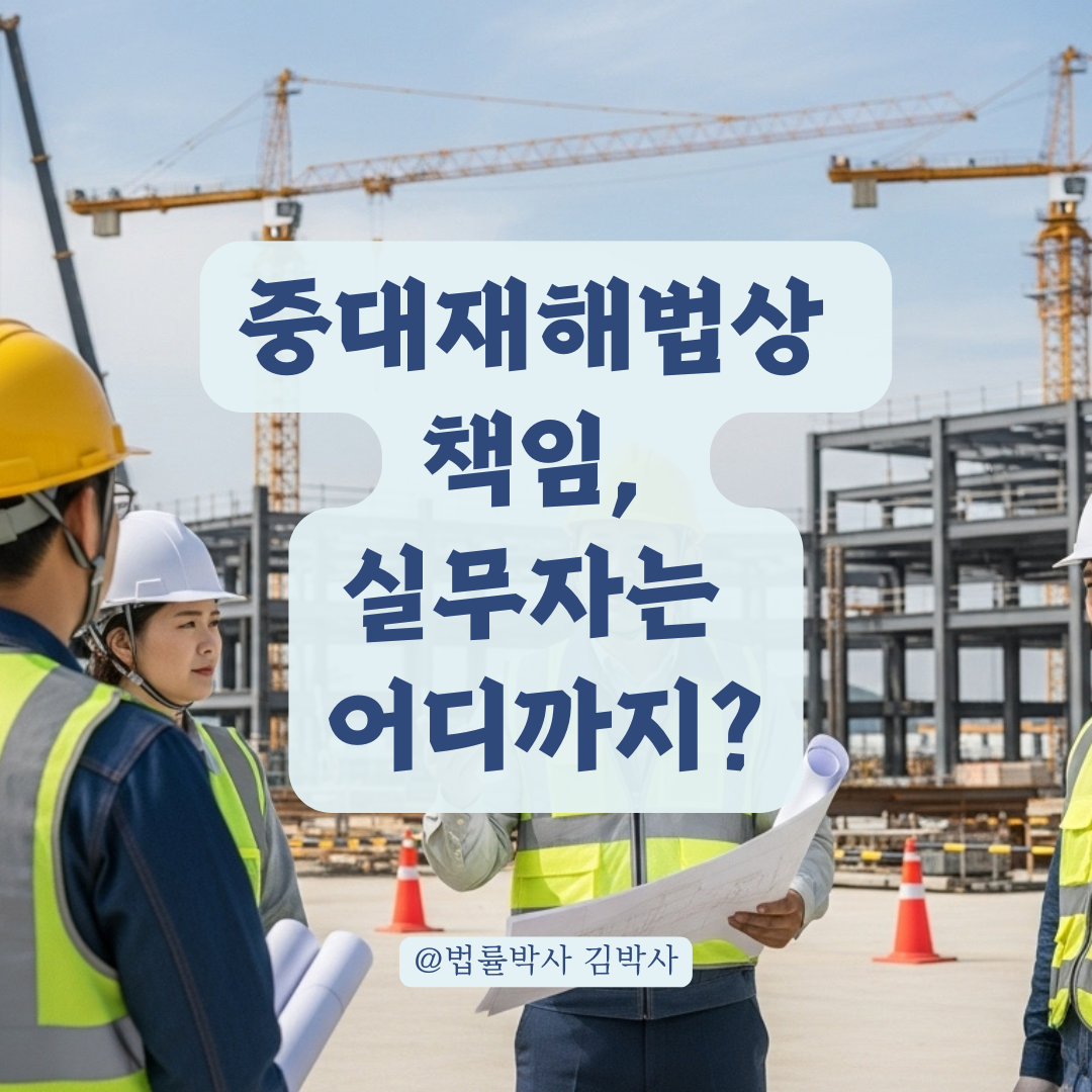 중대재해법상 ‘업무담당자’, 어디까지 책임지는지 정확히 정리해드립니다.