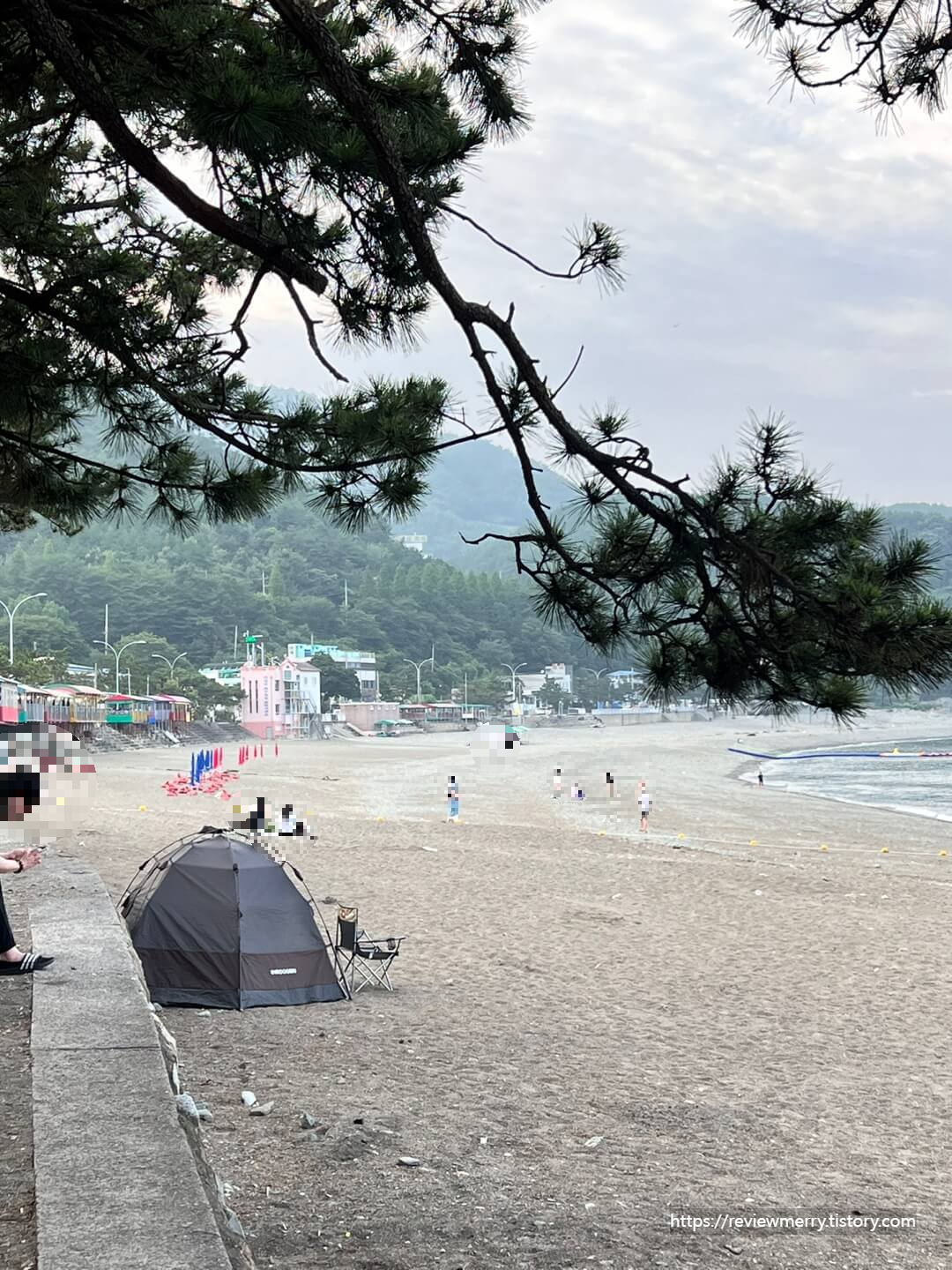 해변가 캠핑