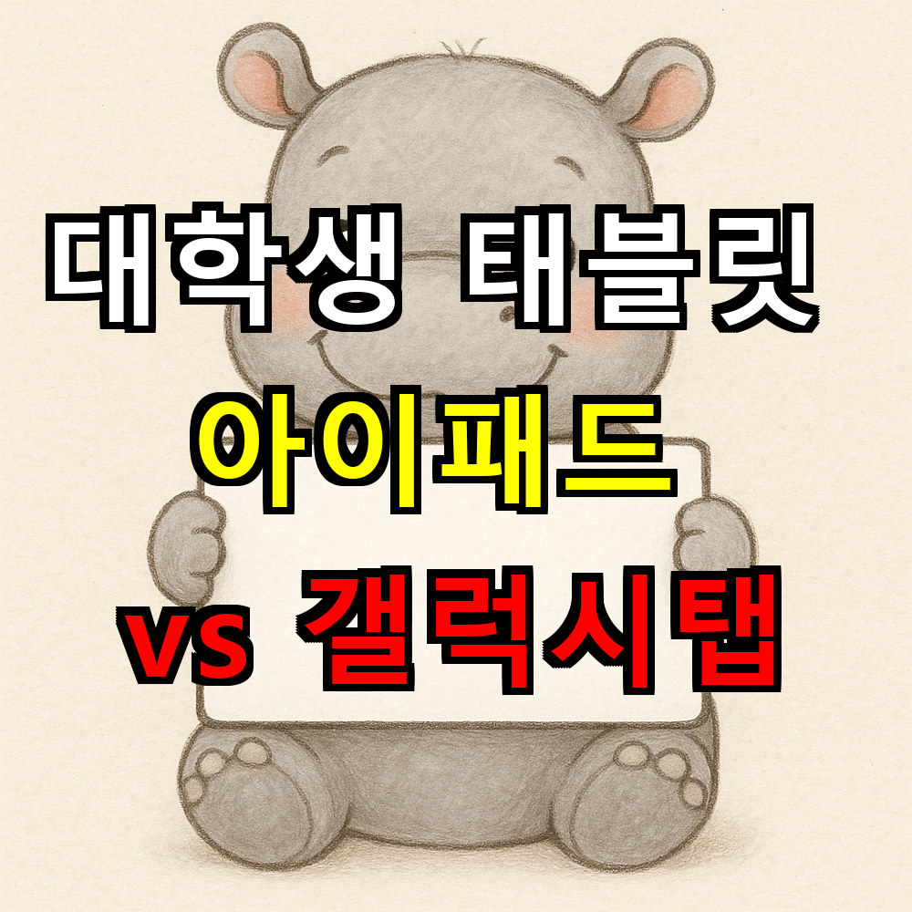 대학생 태블릿 선택 가이드: 아이패드 vs 갤럭시탭