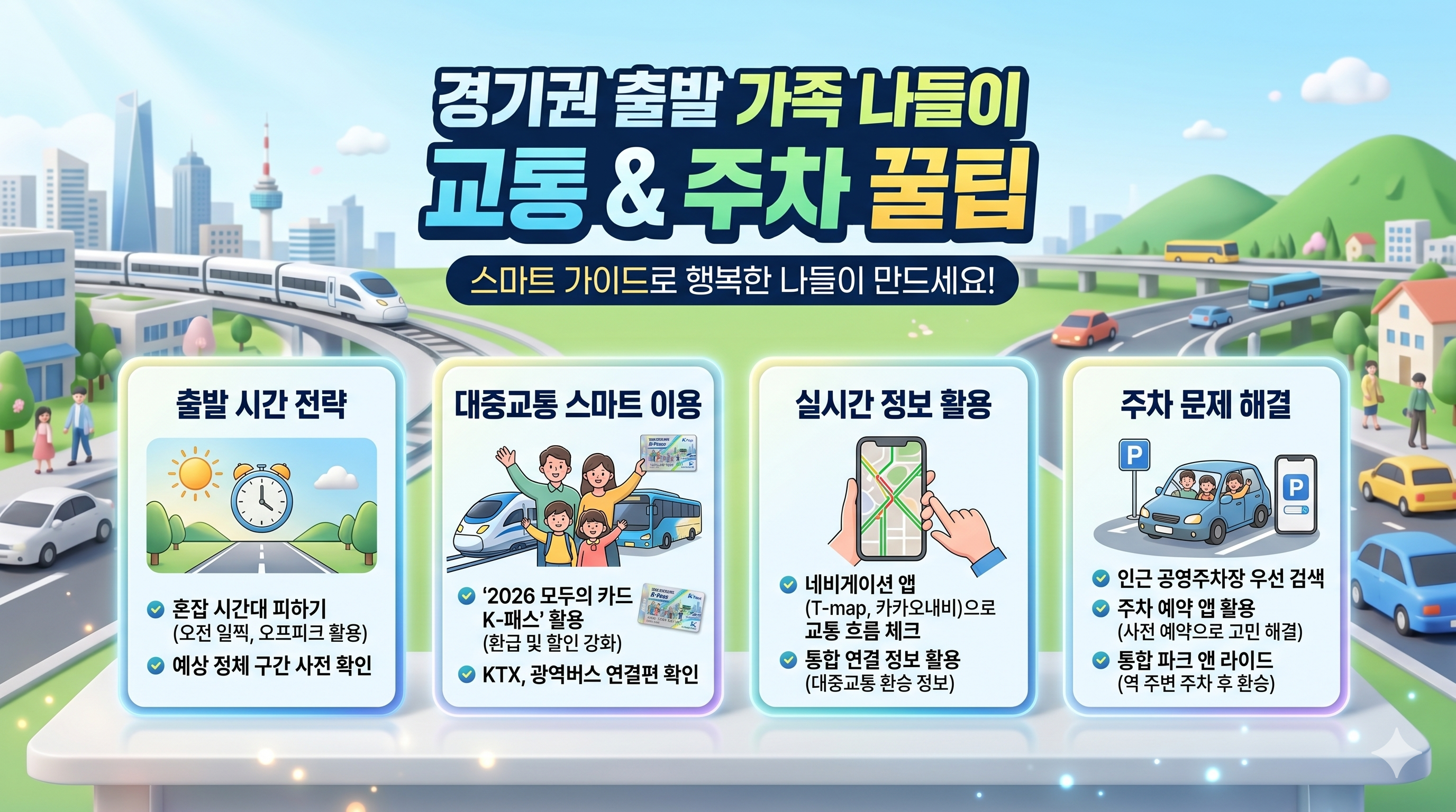 경기권 출발 나들이객 필수 확인! 교통 및 주차 꿀팁