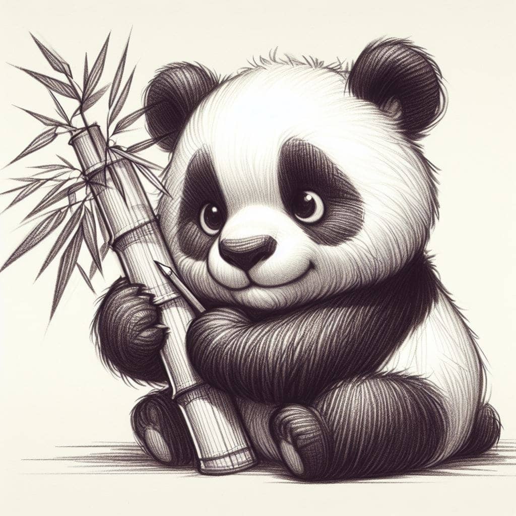 자이언트 판다 푸바오 AI 그림