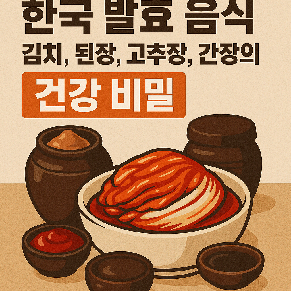 한국 발효 음식 총정리: 김치, 된장, 고추장, 간장의 건강 비밀