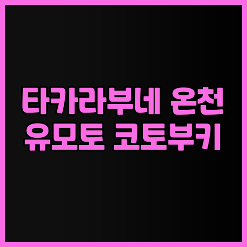 타카라부네 온천 유모토 코토부키 호텔..