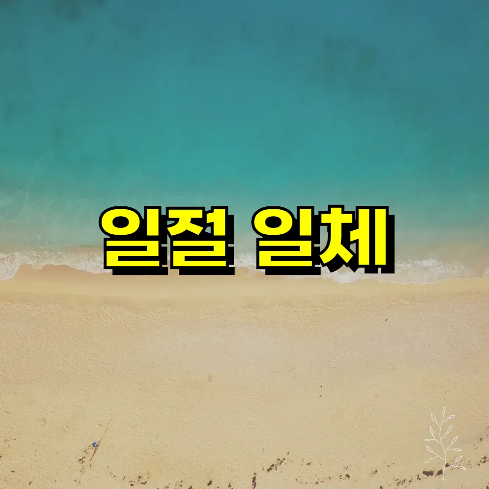일절 일체