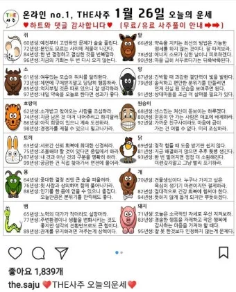 부산일보 오늘의 운세 띠별 운세와 무료 운세 이용법_16