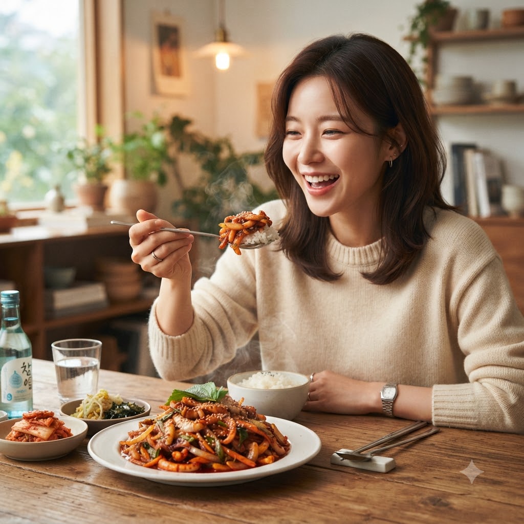 오징어 볶음 황금레시피, 물 생기지 않고 매콤하게 만드는법