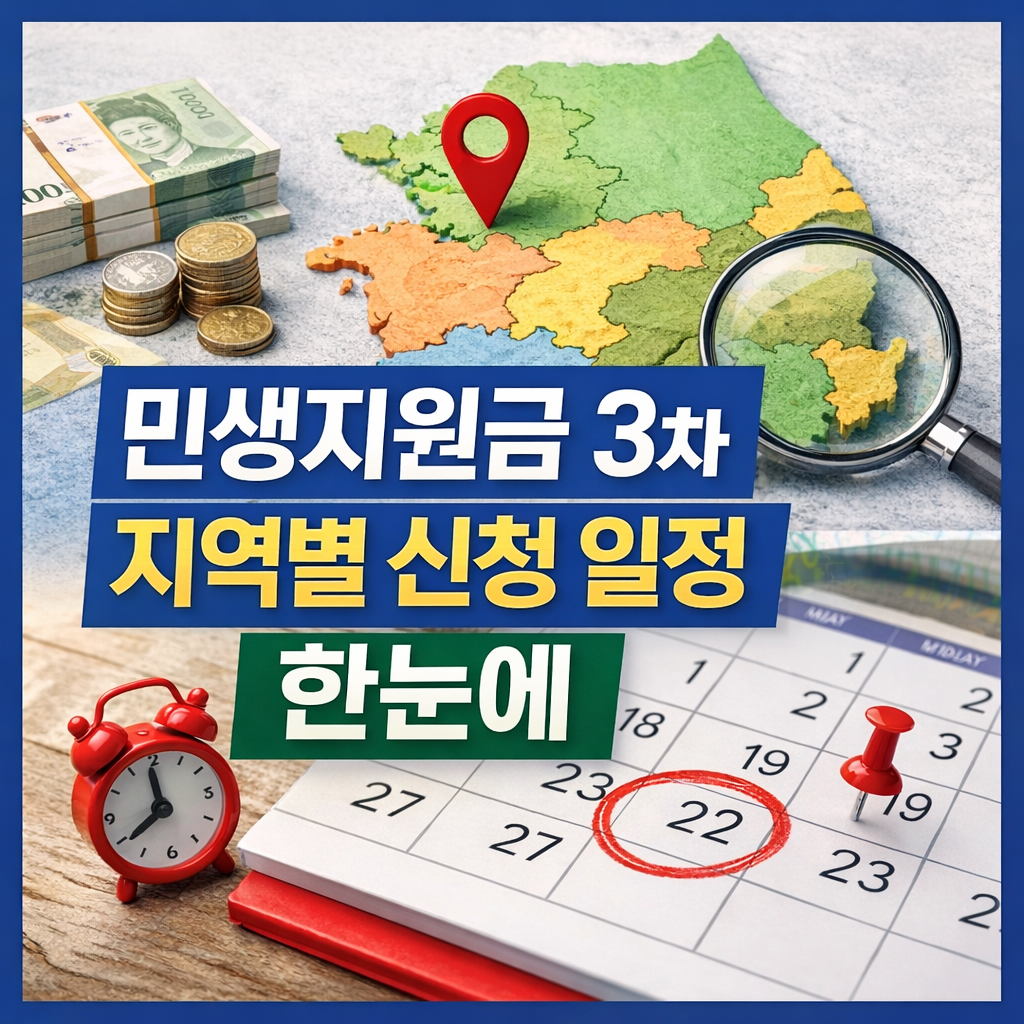 2026 민생지원금 3차, 내 지역도 지급될까? 지역별 신청 일정 한눈에 정리