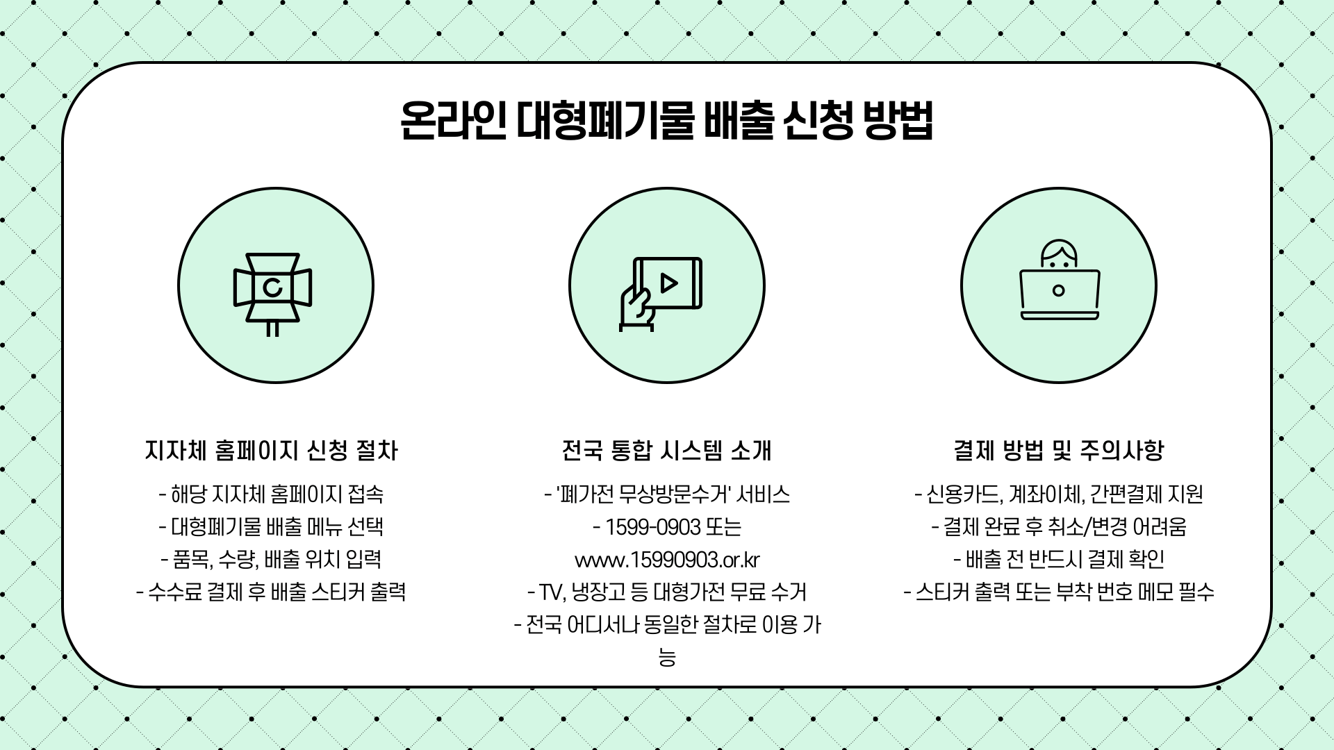 대형페기물 스티커