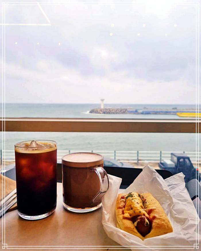 속초, 장사항 맛집 생활의 달인, 오션뷰 베이커리 카페, 명란 치즈 바게트