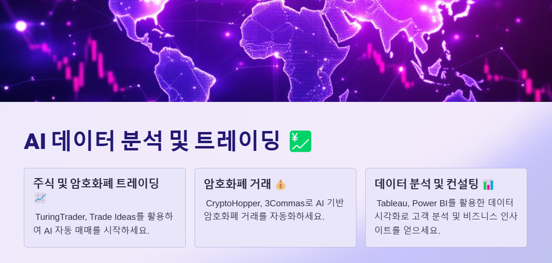 AI 기반 데이터 분석 및 트레이딩 이미지
