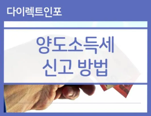 양도세 신고기간