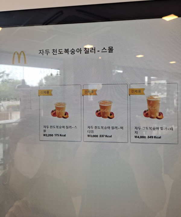 자두 천도복숭아칠러 주문중