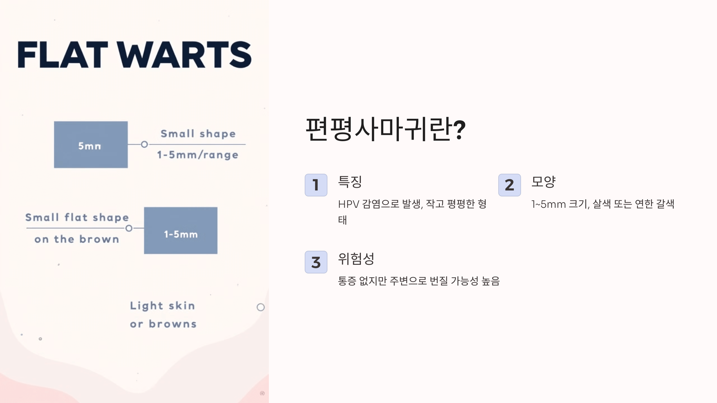 편평사마귀와 관련된 사진입니다.