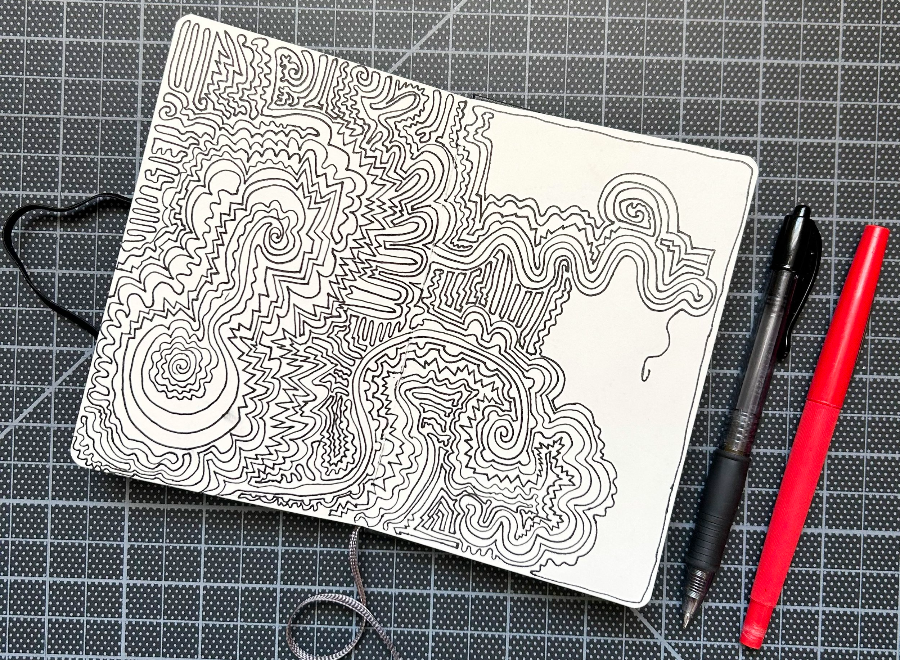 무의식 드로잉 연습법