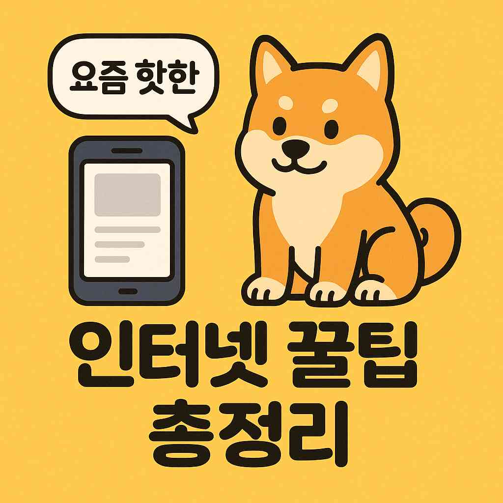 요즘 핫한 인터넷 꿀팁 총정리