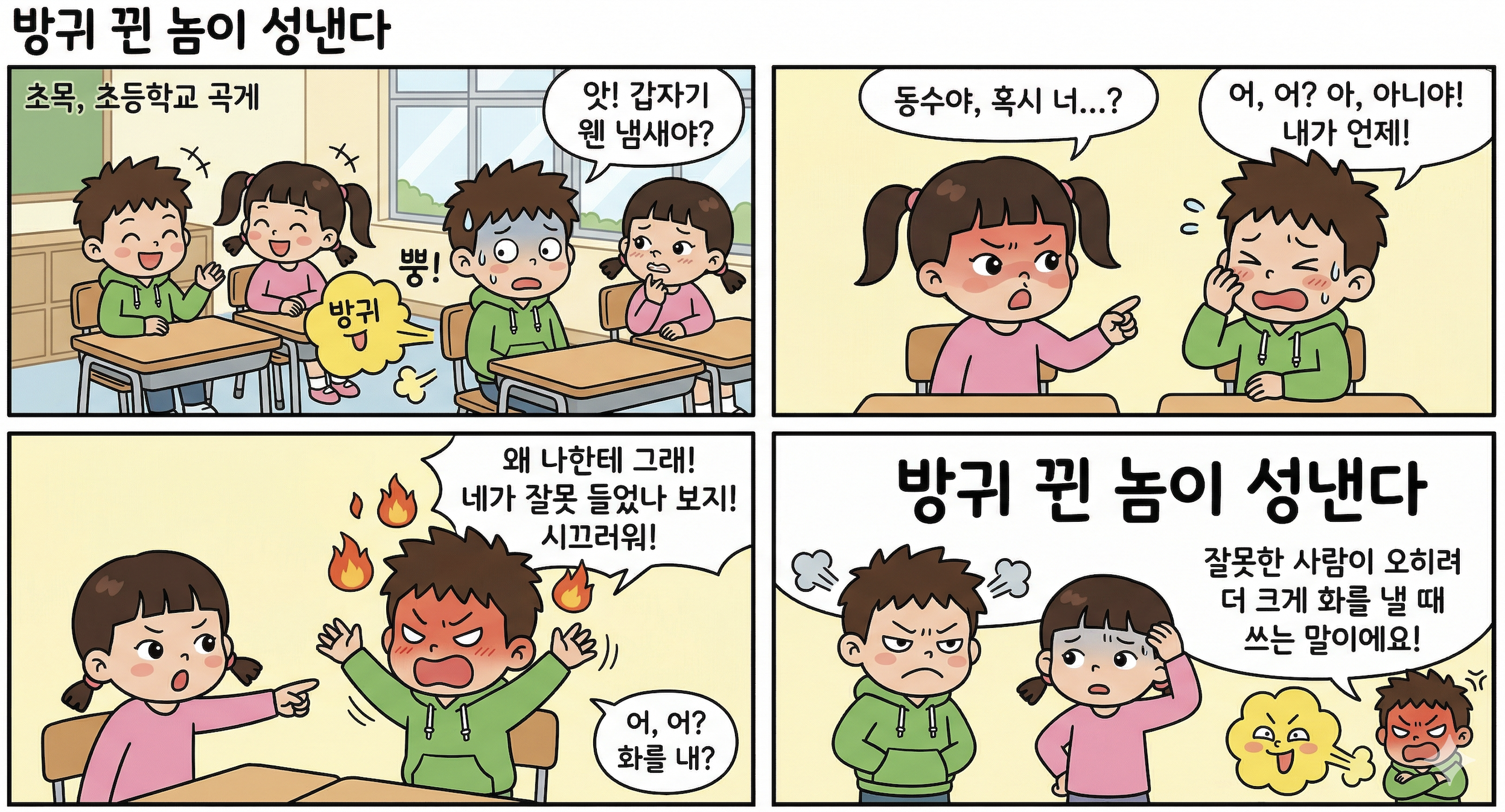 방귀 뀐 놈이 성낸다