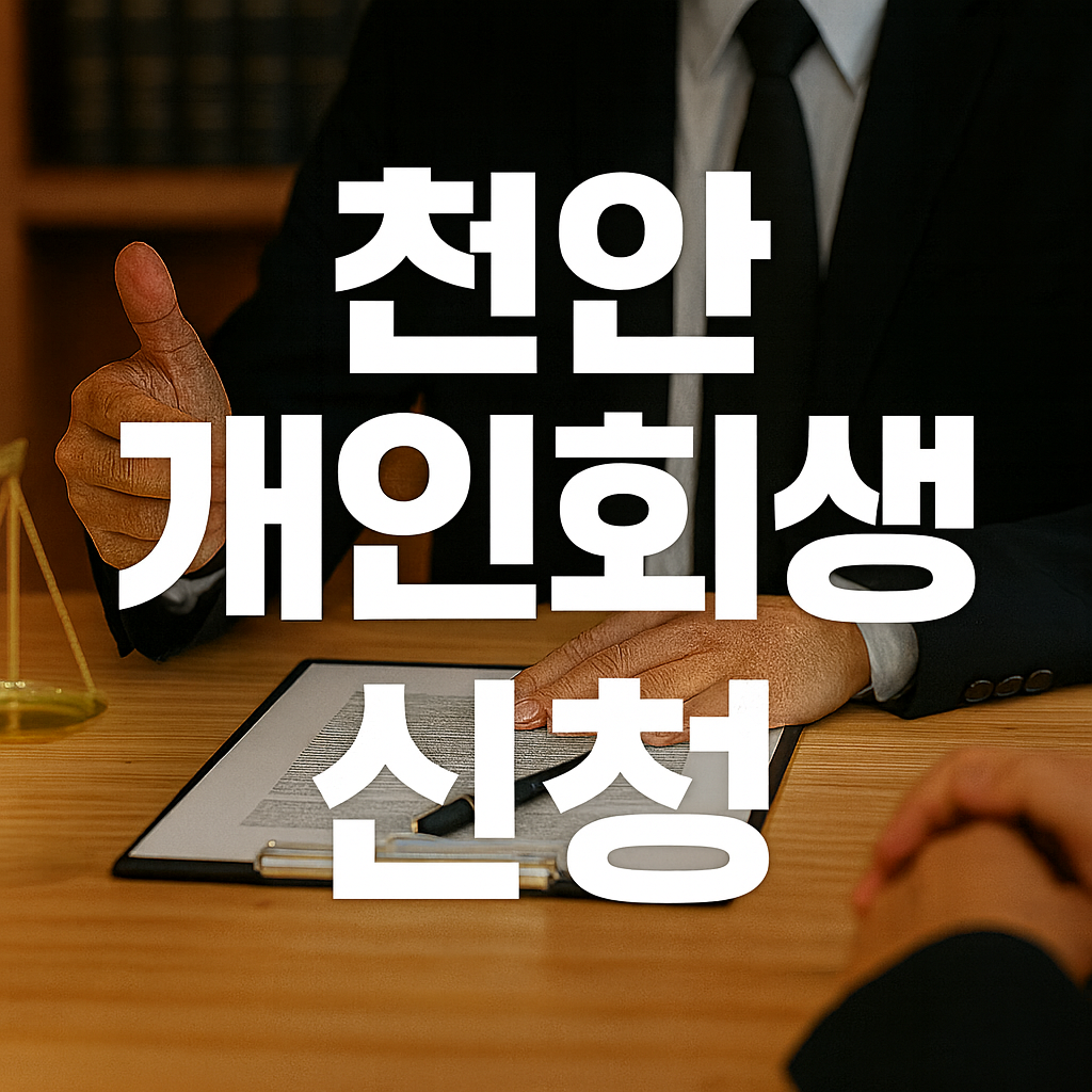 천안 개인회생 신청