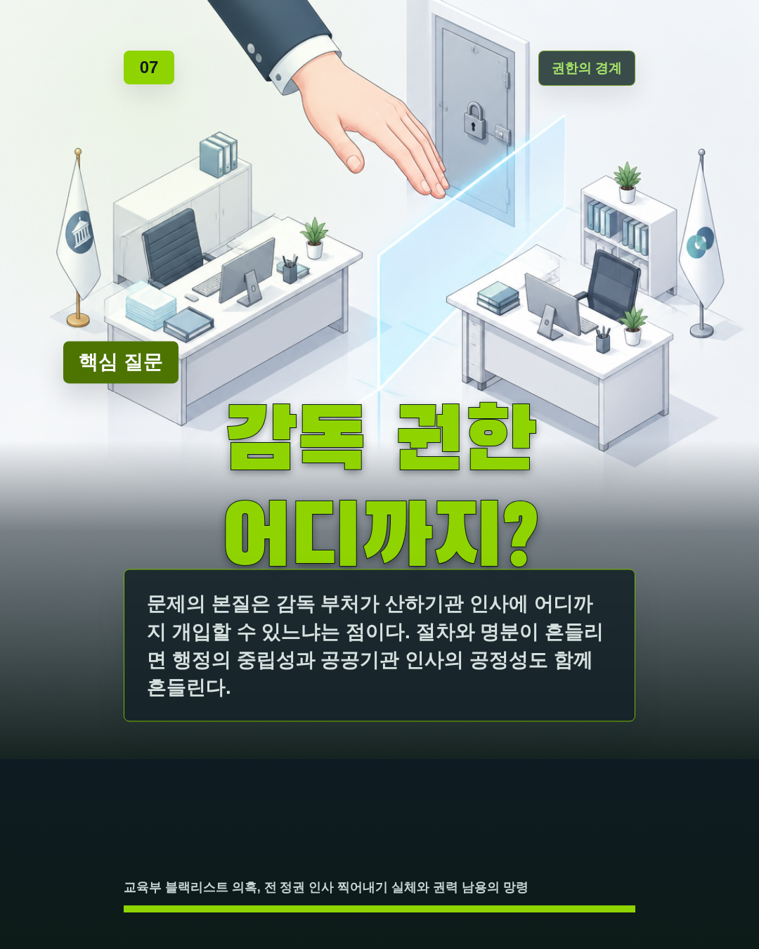 감독 권한 어디까지?