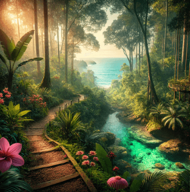 티오만섬 자연탐험