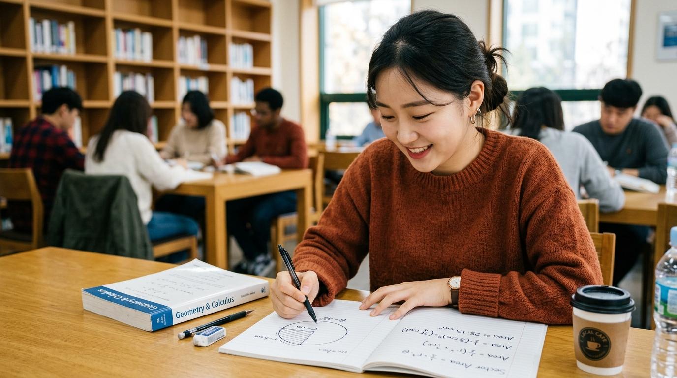 부채꼴의 넓이 공식