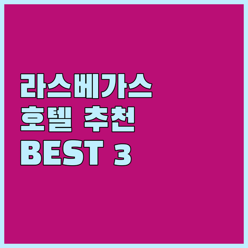 라스베이거스 인기 호텔 추천 위치, ..