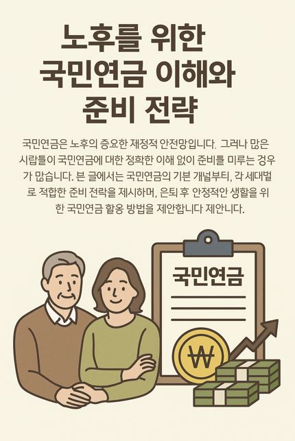 노후를 위한 국민연금 이해와 준비 전략