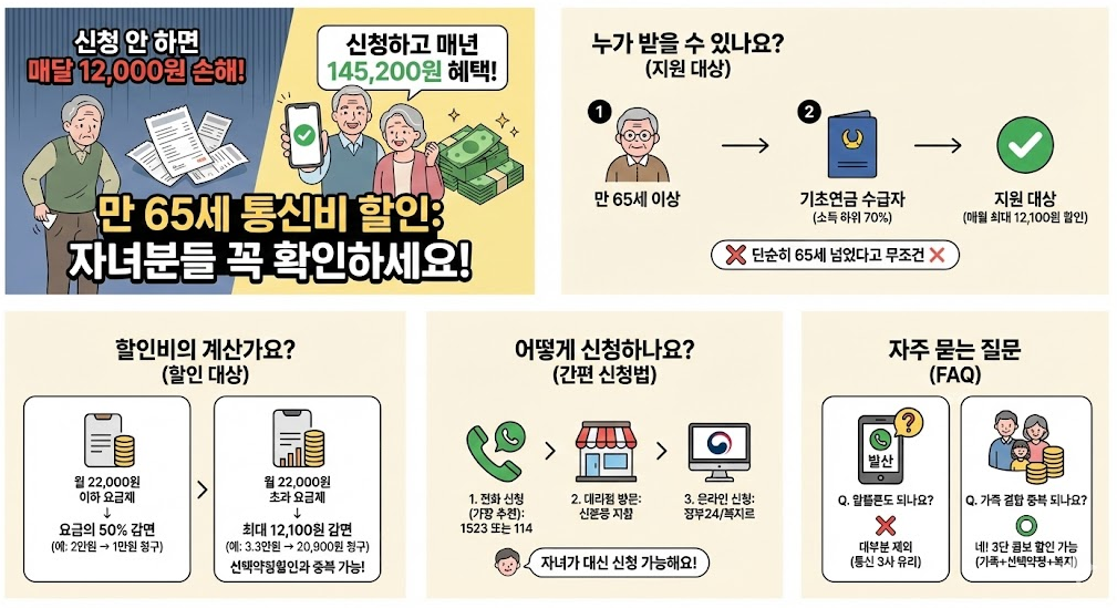 만 65세 이상 통신비 할인
