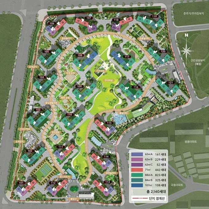 단지배치도 이미지입니다.