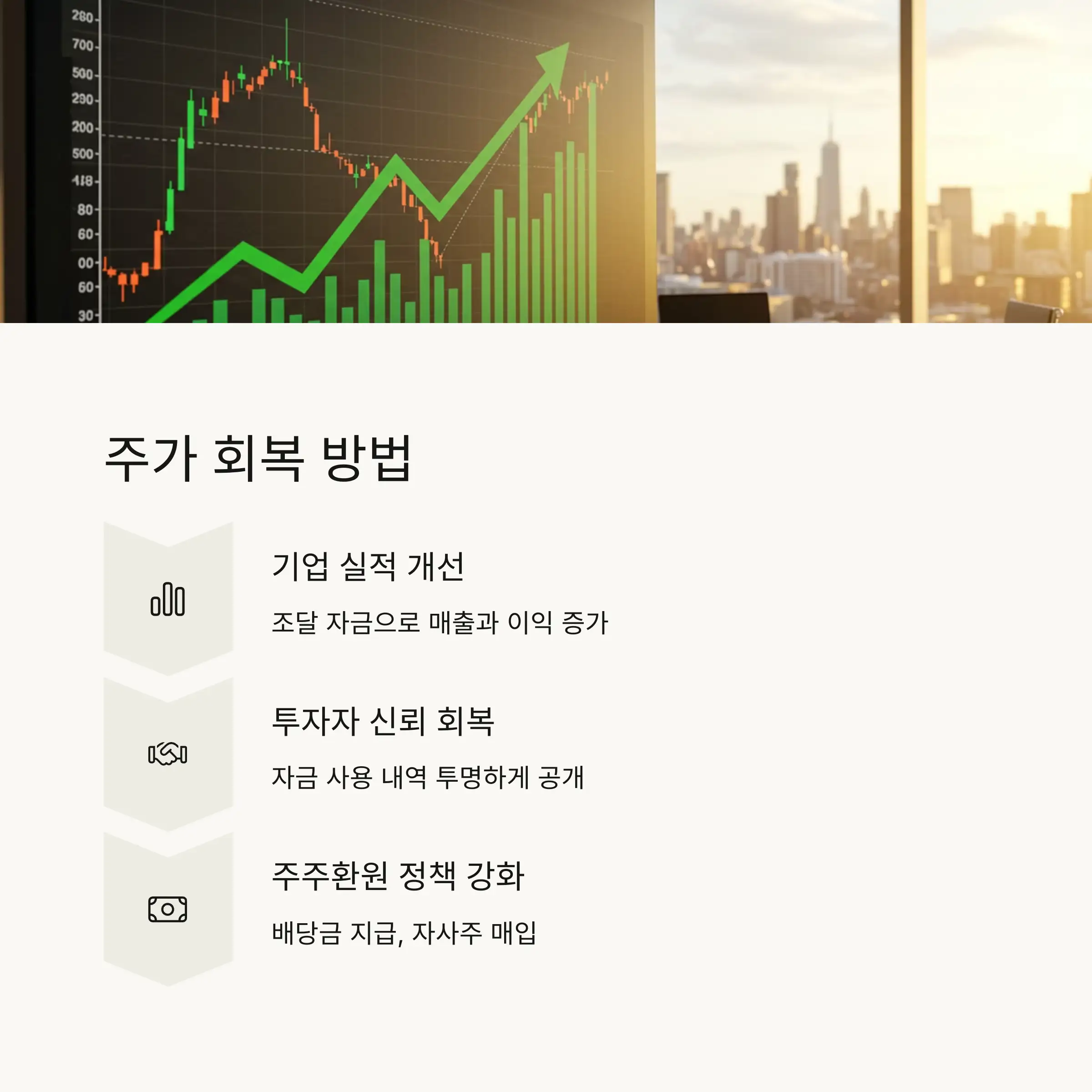 📈 유상증자 이후 주가 회복 방법