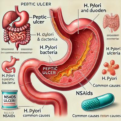 소화성 궤양의 모든 것: 원인, 증상, 진단 및 치료법 완벽 가이드