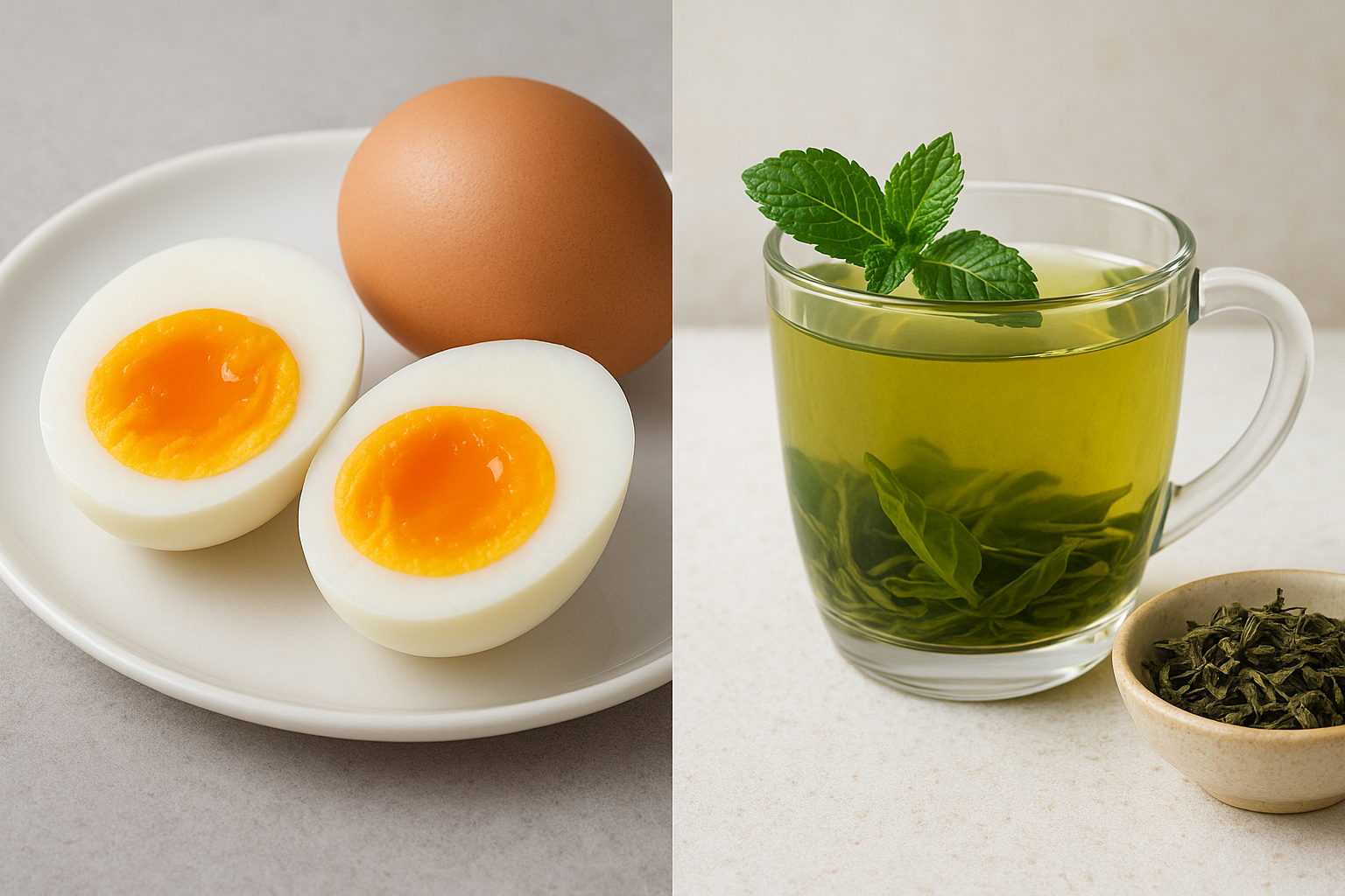 계란,녹차