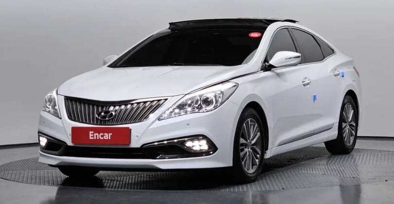 현대 그랜저 HG 중고차 화이트 색상